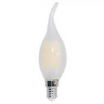 LAMPADA LED CANDELA FROST FIAMMA ATTACCO E14 6W 220V LUCE CALDA