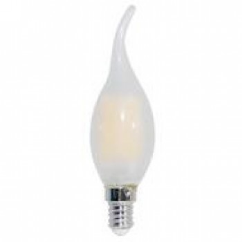 LAMPADA LED CANDELA FROST FIAMMA ATTACCO E14 6W 220V LUCE CALDA