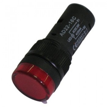 SPIA LED 19.5mm 24V AC/DC ROSSA