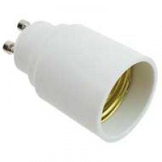 ADATTATORE PORTALAMPADA GU10 MASCHIO / E27 FEMMINA