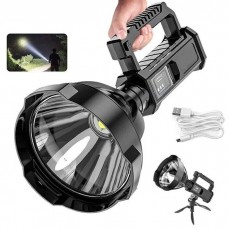 TORCIA LED RICARICABILE 50W CON TREPPIEDI E FUNZIONE POWERBANK
