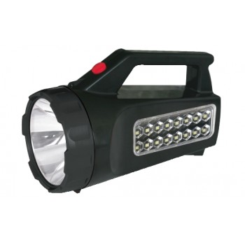 FARO A LED 3W+16 LED RICARICABILE