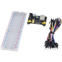 KIT BASETTA SPERIMENTALE 830 CONTATTI + CAVI DI COLLEGAMENTO + MODULO ALIMENTAZIONE