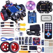 QUIMAT ROBOT SMART CAR KIT COMPATIBILE ARDUIIDE ROBOT CAR CON R3,MOD.TRACC. ,BLUETOOTH