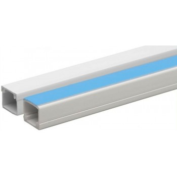 CANALINA PVC 15x10 mm BARRA MT.2 ADESIVA