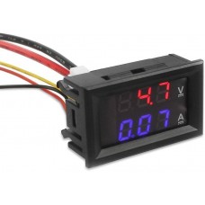 VOLTMETRO E AMPEROMETRO DIGITALE VCC 0-100V 10A DISPLAY LED