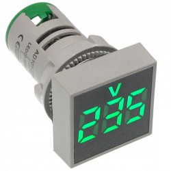 VOLTMETRO DIGITALE AC 20-500V DISPLAY LED VERDE
