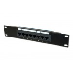 PATCH PANEL 10 POLLICI COMPLETO 8 PORTE NON SCHERMATE UTP CATNON SCHERMATE CAT.5E