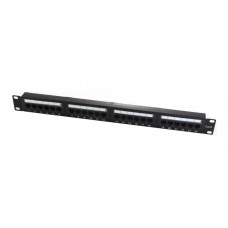 PATCH PANEL PER ARMADI RACK 19P. 24 PORTE UTP CAT.6