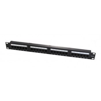 PATCH PANEL PER ARMADI RACK 19P. 24 PORTE UTP CAT.6