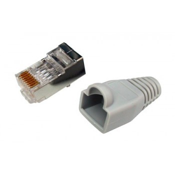 SPINA PLUG RJ45 STP CAT6 PER CAVO FLESSIBILE CONFEZIONE 10 PEZZI