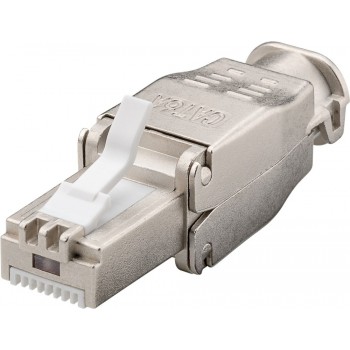 SPINA PLUG RJ45 STP CAT6/CAT6A CRIMPAGGIO SENZA ATTREZZI