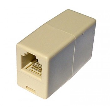 ADATTATORE TELEFONICO PLUG F/F 6P/6C RJ12