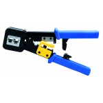 PINZA CRIMPATRICE METALLICA UNIVERSALE PROFESSIONALE PER PLUG 4/6/8 CONTATTI PER CONNETTORI PASSANTI