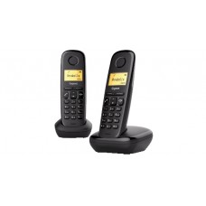 A170 DUO SIEMENS GIGASET TELEFONO CORDLESS NERO COPPIA