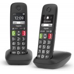 E270 DUO SIEMENS GIGASET TELEFONO CORDLESS NERO ADATTO PER ANZIANI COPPIA