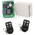 KIT RICEVITORE BICANALE 433MHZ CON 2 TELECOMANDI PORTATA 10Ax2