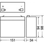 FG10721 FIAMM BATTERIA RICARICABILE PIOMBO 6V 7,2Ah