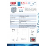 12FGHL22 FIAMM BATTERIA RICARICABILE PIOMBO 12V 5,0Ah