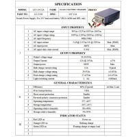 CARICABATTERIE PER BATTERIE AL PIOMBO 24V 3,0A