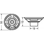 ALTOPARLANTE IN MYLAR 25 OHM 1.0W DIAMETRO 50mm