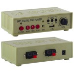 KIT AMPLIFICATORE DA AUTO CON MICROFONO E TROMBA SUPPORTO MAGNETICO