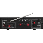 AMP-547 AMPLIFICATORE STEREO 4/16 OHM 35W CON LETTORE MP3 USB SD E BLUETOOTH 220VCA / 12VDC