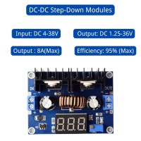 CONVERTITORE STEP-DOWN DC-DC IN:4-38Vdc OUT:1.2-36Vdc 8A