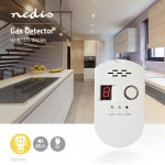 RIVELATORE DI GAS GPL,NATURALE E GAS CITTA' EN50194-1 EN60950-1 NEDIS