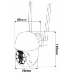 TELECAMERA IP WIFI DA ESTERNO 3MPX APP SMARTLIFE