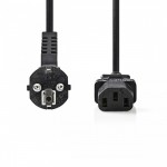 CAVO ALIMENTAZIONE PRESA IEC C13 - SPINA SCHUKO IEC320 mt.2,0 CAVO 3x1,5mmq PROFESSIONALE