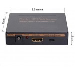 ESTRATTORE AUDIO HDMI PASSANTE SPDIF/COAX OUT ANALOGICO MULTIPLO