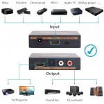 ESTRATTORE AUDIO HDMI PASSANTE SPDIF/COAX OUT ANALOGICO MULTIPLO