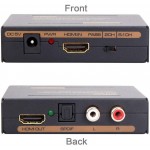 ESTRATTORE AUDIO HDMI PASSANTE SPDIF/COAX OUT ANALOGICO MULTIPLO