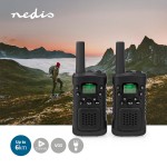 COPPIA PMR NEDIS RICETRASMETTITORI PMR 446 MHZ 8 CANALI PTT/VOX CON AURICOLARI