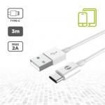 CAVO USB 2.0 MASCHIO TIPO A - USB 2.0 TIPO C MASCHIO MT.3,00