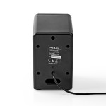 COPPIA ALTOPARLANTI AMPLIFICATA 18W ALIMENTAZIONE PORTA USB