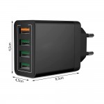 ALIMENTATORE USB CHARGER 4 USCITE 2.0A MAX CAD.