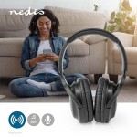 CUFFIA BLUETOOTH OVER-EAR CON MICROFONO COLORE NERO