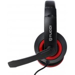 X5 TUCCI CUFFIA GAMING CON MICROFONO CONNETTORE SINGOLO DA 3,5mm 4 POLI E ADATTATORE DOPPIO