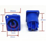 PRESA PANNELLO POWERCON INPUT 3 POLI 20A IP44
