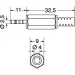 SPINA VOLANTE D.2,5 STEREO 4 POLI CON GUIDACAVO