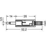 SPINA VOLANTE D.3,5 MONO DORATA CON GUIDACAVO