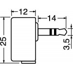 SPINA VOLANTE D.3,5 STEREO AD ANGOLO