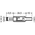 SPINA VOLANTE COAXIAL ALIMENTAZIONE D.6,5x4,3