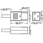 PRESA VOLANTE C19 TRIPOLARE 16A