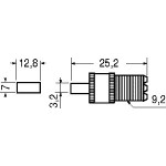 PRESA VOLANTE 'MINI UHF' A CRIMPARE PER CAVO RG58