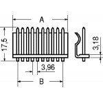 CONNETTORE MASCHIO CIRCUITO STAMPATO IN LINEA PASSO 3,96 POLI 6