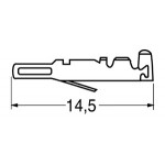 CONTATTO FEMMINA A CRIMPARE PER CONNETTORI SERIE 25.68100
