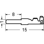 CONTATTO MASCHIO A CRIMPARE PER CONNETTORI SERIE 25.68100